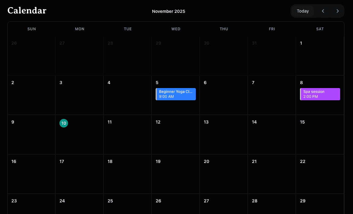 Smart Booking Dashboard